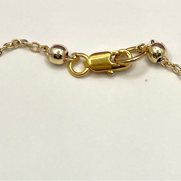 Tourmaline Bracelet Natural Multi Tourmaline gold plated - Picture 3 of 3